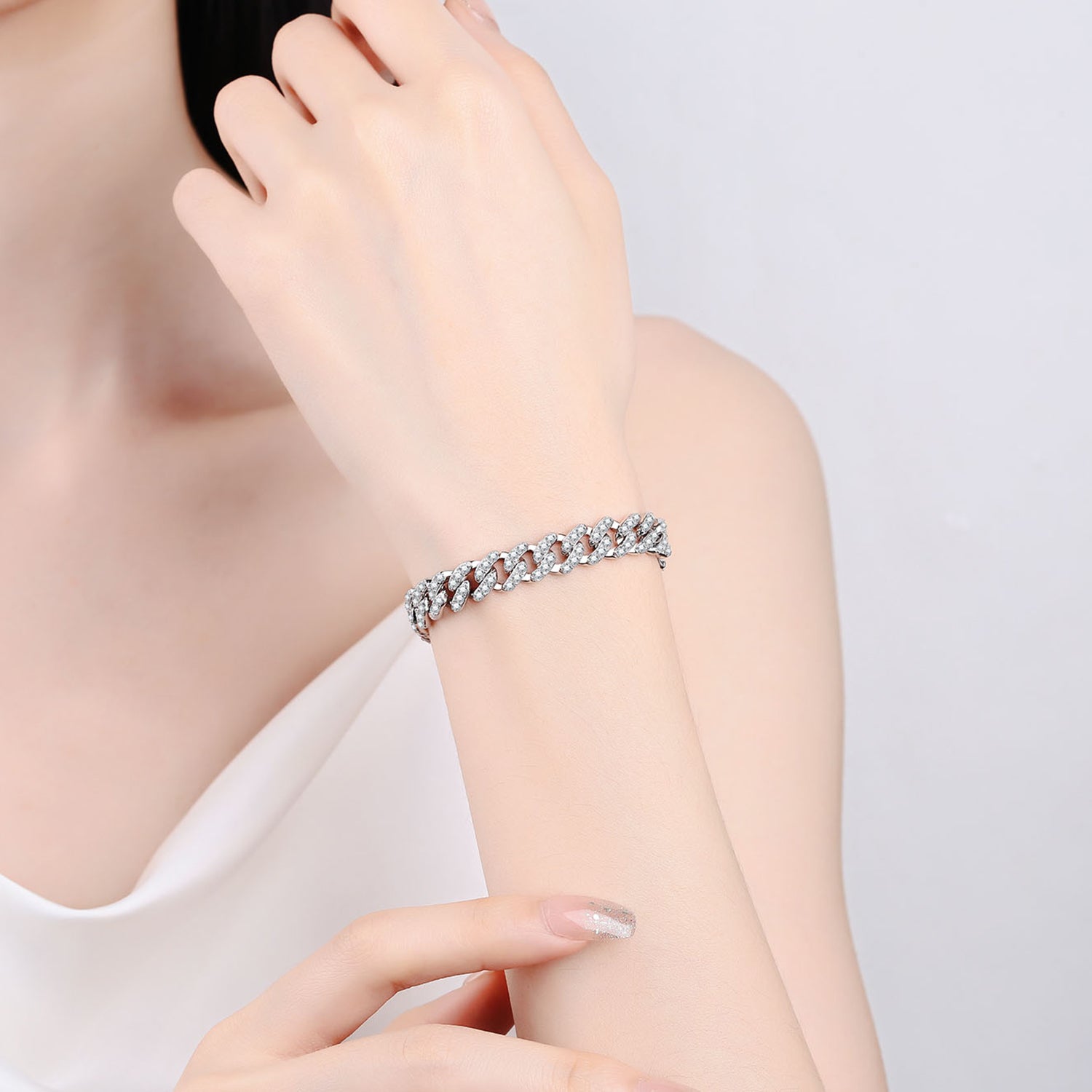 4.63 Carat Moissanite 925 Sterling Silver Bracelet - Curated By Z.J Simmons