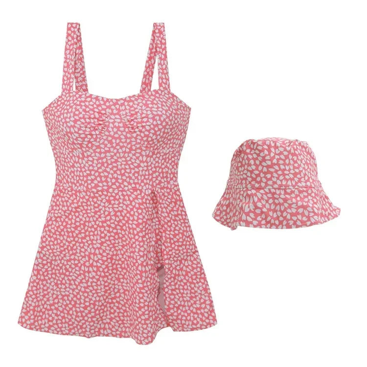 Candy Floss Swim Dress + Hat