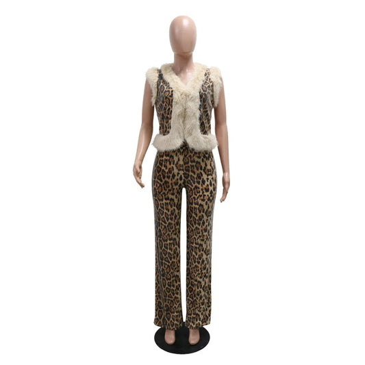 Veronica Vandal Leopard Sequin Set